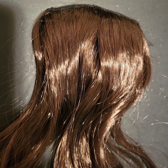 NEW Hair Extension, Synthetic, Clip, Med. Reddish/Golden Brown, 18" - Picture 7 of 15